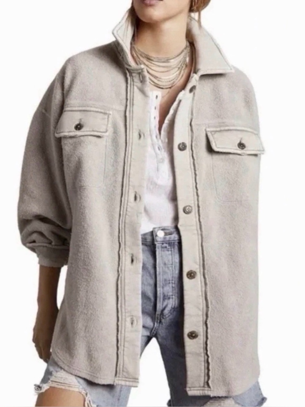 Free People Ruby Jacket- Stone